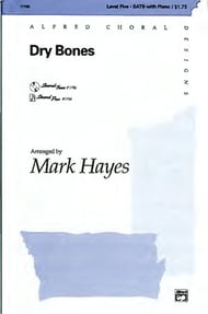 Dry Bones SATB choral sheet music cover Thumbnail